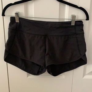 Lululemon Black Speed Up shorts